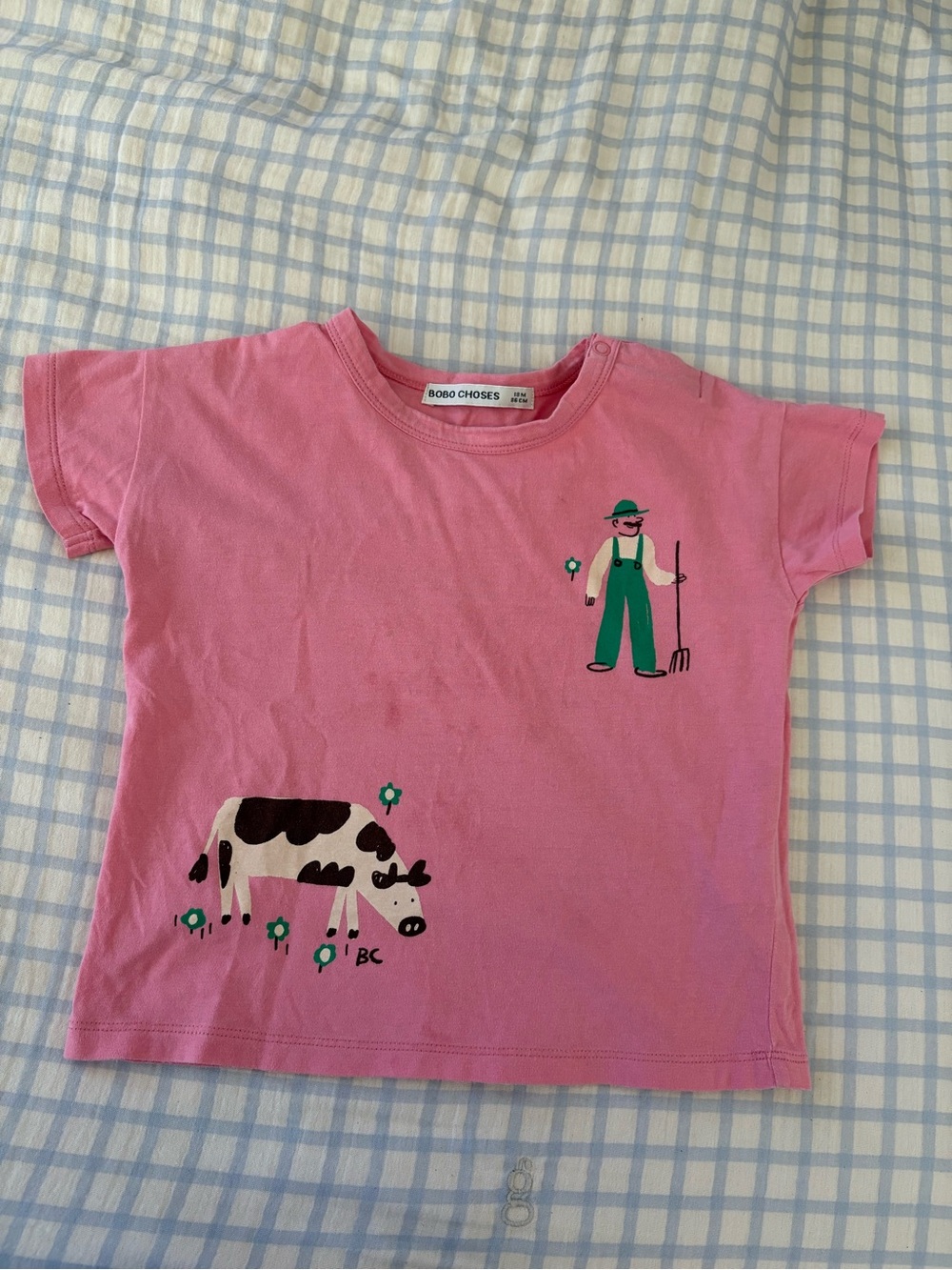 Bobo Choses Pink Kids' Farm Graphic Tee - Picture 3 of 8
